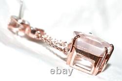 Rose Gold Pendant Rose Quartz Solid 9ct Rose Gold 5.25g Articulated Pentagon Big