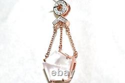 Rose Gold Pendant Rose Quartz Solid 9ct Rose Gold 5.25g Articulated Pentagon Big