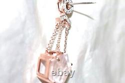 Rose Gold Pendant Rose Quartz Solid 9ct Rose Gold 5.25g Articulated Pentagon Big