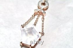 Rose Gold Pendant Rose Quartz Solid 9ct Rose Gold 5.25g Articulated Pentagon Big