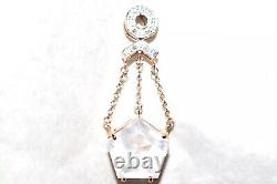 Rose Gold Pendant Rose Quartz Solid 9ct Rose Gold 5.25g Articulated Pentagon Big