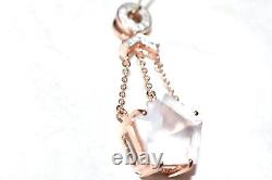 Rose Gold Pendant Rose Quartz Solid 9ct Rose Gold 5.25g Articulated Pentagon Big