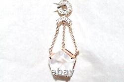 Rose Gold Pendant Rose Quartz Solid 9ct Rose Gold 5.25g Articulated Pentagon Big