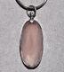 Rose Quartz 41.72ct Faceted Sterling Silver Pendant