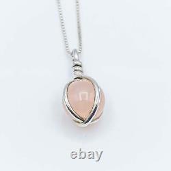 Rose Quartz Sphere Sterling Silver Pendant And Necklace
