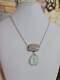 Rose Quartz Stone Pendant Handmade Women Jewelry 925 Sterling Silver Necklace