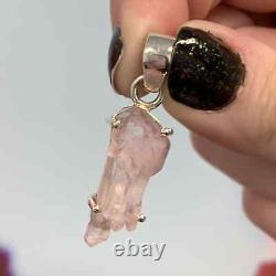 Rose Quartz natural double terminated floater pendant healing crystal