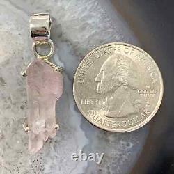 Rose Quartz natural double terminated floater pendant healing crystal