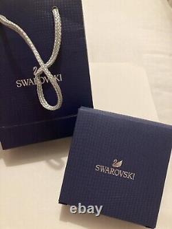 SWAROVSKI Iconic Black Swan Rose Gold Y Necklace Pearl & Crystal Drop. New, Tags