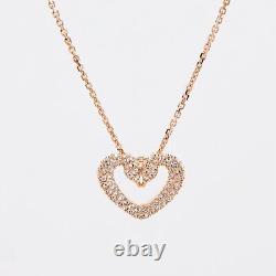 SWAROVSKI Una pendant Heart White Rose gold plated Necklace 5628657