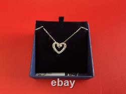 SWAROVSKI Una pendant Heart White Rose gold plated Necklace 5628657 New