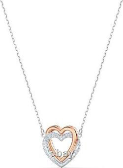 SWAROVSKI Women's Infinity Heart Jewelry Collections, Rose Gold Tone &