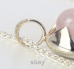 Scandinavian sterling silver pendant made Kultaseppa Salovaara Ky Rose Quartz