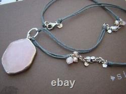 Silpada Jewelry SterlingSilver/Rose Quartz Neckl/Bracelet/Earrings Free Shipping