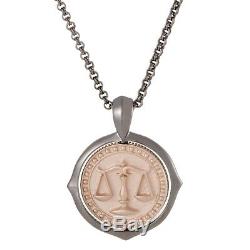 Stephen Webster Astro Libra Rose Gold Plated Silver and Quartz Pendant Necklace
