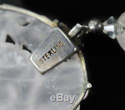 Sterling Silver Rose Quartz 10.6mm Beaded & Pendant Necklace, 14 / 63.4g