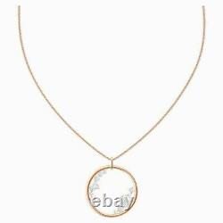 Swarovski 5487069 North pendant circle rose gold necklace crystal brand new