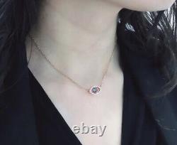 Swarovski Crystal Eye and Teardrop Symbolic Necklace/Bracelet Rose Gold Set