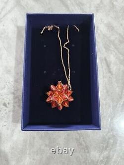 Swarovski Curiosa Crystal Orange Pendant Necklace 5600505 RRP £230