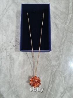 Swarovski Curiosa Crystal Orange Pendant Necklace 5600505 RRP £230
