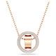 Swarovski Dextera Pendant Necklace White, Rose Gold-Tone 5636500 RRP £139