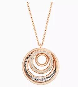 Swarovski Dynamic Pendant, Grey, Rose-gold Tone Plated 5529579