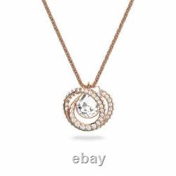 Swarovski Generation Pendant White Rose Gold-tone Plated Necklace 5636513