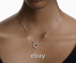 Swarovski Heart, White, Rose gold-tone plated Lovely Necklace