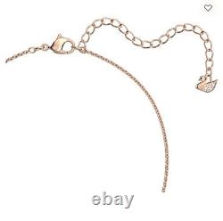 Swarovski Heart, White, Rose gold-tone plated Lovely Necklace