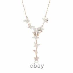 Swarovski Lilia Y Butterfly White Rose Gold-tone Plated Necklace 5636419