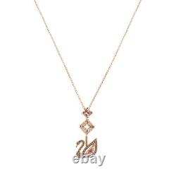 Swarovski Rose Gold Plated Swan Necklace 5517626