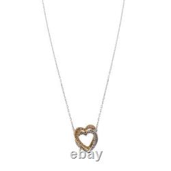 Swarovski Rose Gold & Silver Infinity Double Heart Necklace 5518868