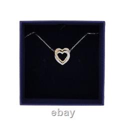 Swarovski Rose Gold & Silver Infinity Double Heart Necklace 5518868