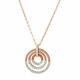 Swarovski SWAROVSKI Circle Rose Gold Crystal Pave Circle pendant necklace par