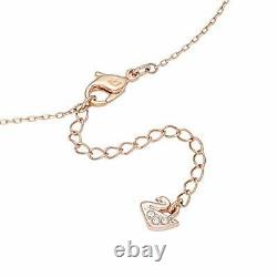 Swarovski SWAROVSKI Circle Rose Gold Crystal Pave Circle pendant necklace par