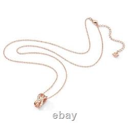 Swarovski Twist Necklace Rose Gold Plating