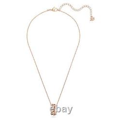 Swarovski Twist Necklace Rose Gold Plating