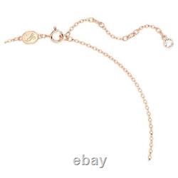 Swarovski Volta Small Bow Necklace White with Rose Gold Plating