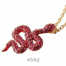Swarovski necklace Ladies Leslie pendant rose gold × fuchsia snake 5438407 para