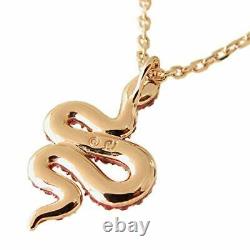Swarovski necklace Ladies Leslie pendant rose gold × fuchsia snake 5438407 para