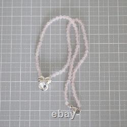 TIFFANY & Co 925 Silver Rose Quartz Necklace