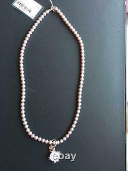 Tasaki Jewelry Pearl Rose quartz Silver925 Necklace Pendant