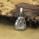 Teardrop Sterling Silver Rose Quartz Pendant