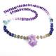 Third Eye Chakra Crystal Beaded Necklace Natural Gemstone Jewellery Amethyst