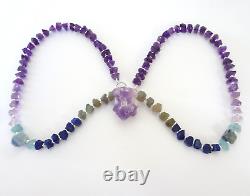 Third Eye Chakra Crystal Beaded Necklace Natural Gemstone Jewellery Amethyst