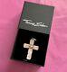 Thomas Sabo 925 Sterling Silver PINK Pendant Cross Pendant Large Pink Stone Star