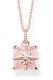 Thomas Sabo Jewelry Women's Necklace Pink Stone with Star Rose Gold Coloured