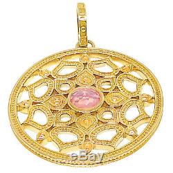 Thomas Sabo Rose Gold Plated Lotus Rose Quartz Pendant (PE690-536-9)
