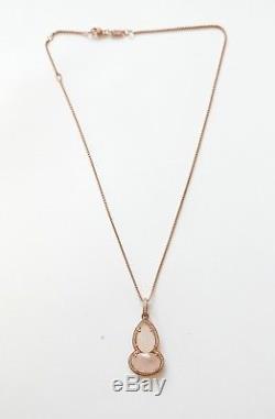 Thomas Sabo Rose Gold Plated Quartz Maharani Pendant (PE697-702-9) with necklace