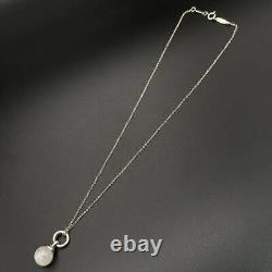 Tiffany & Co. Rose Quartz Stone Pendant Necklace Silver 925 Roze Quartz tf1382